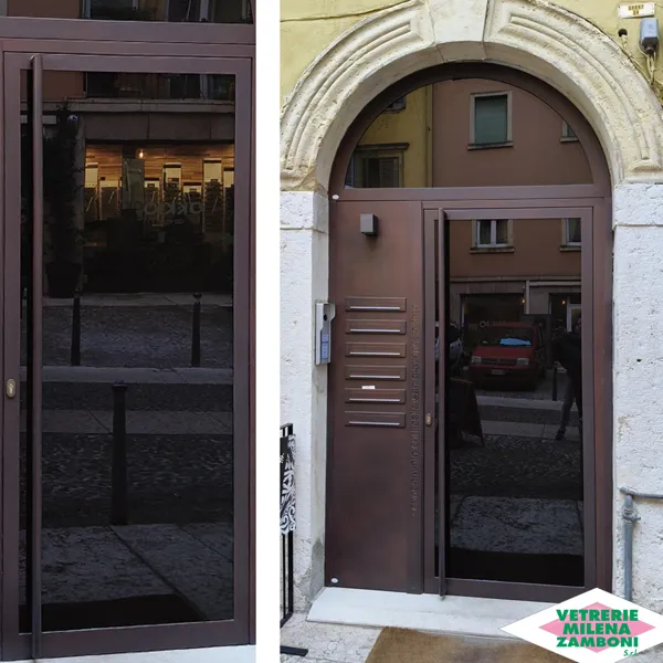PORTONI IN FERRO E VETRO